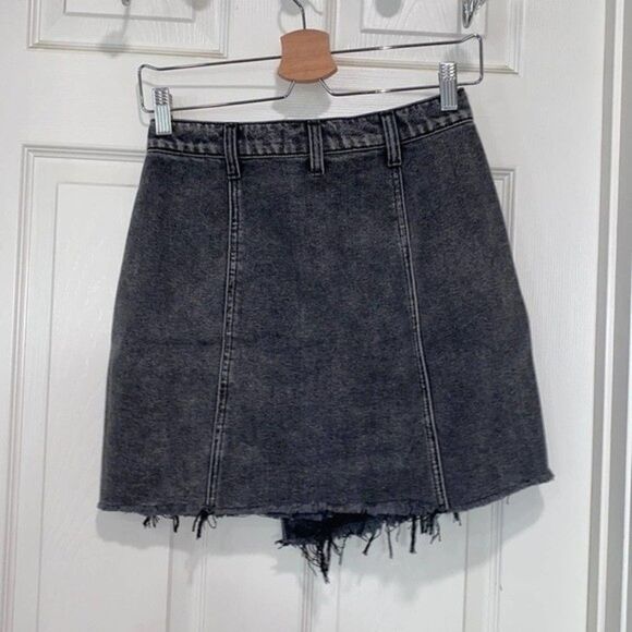 Free People Parker Wrap Denim Skirt Womens Size 25 - Picture 8 of 11